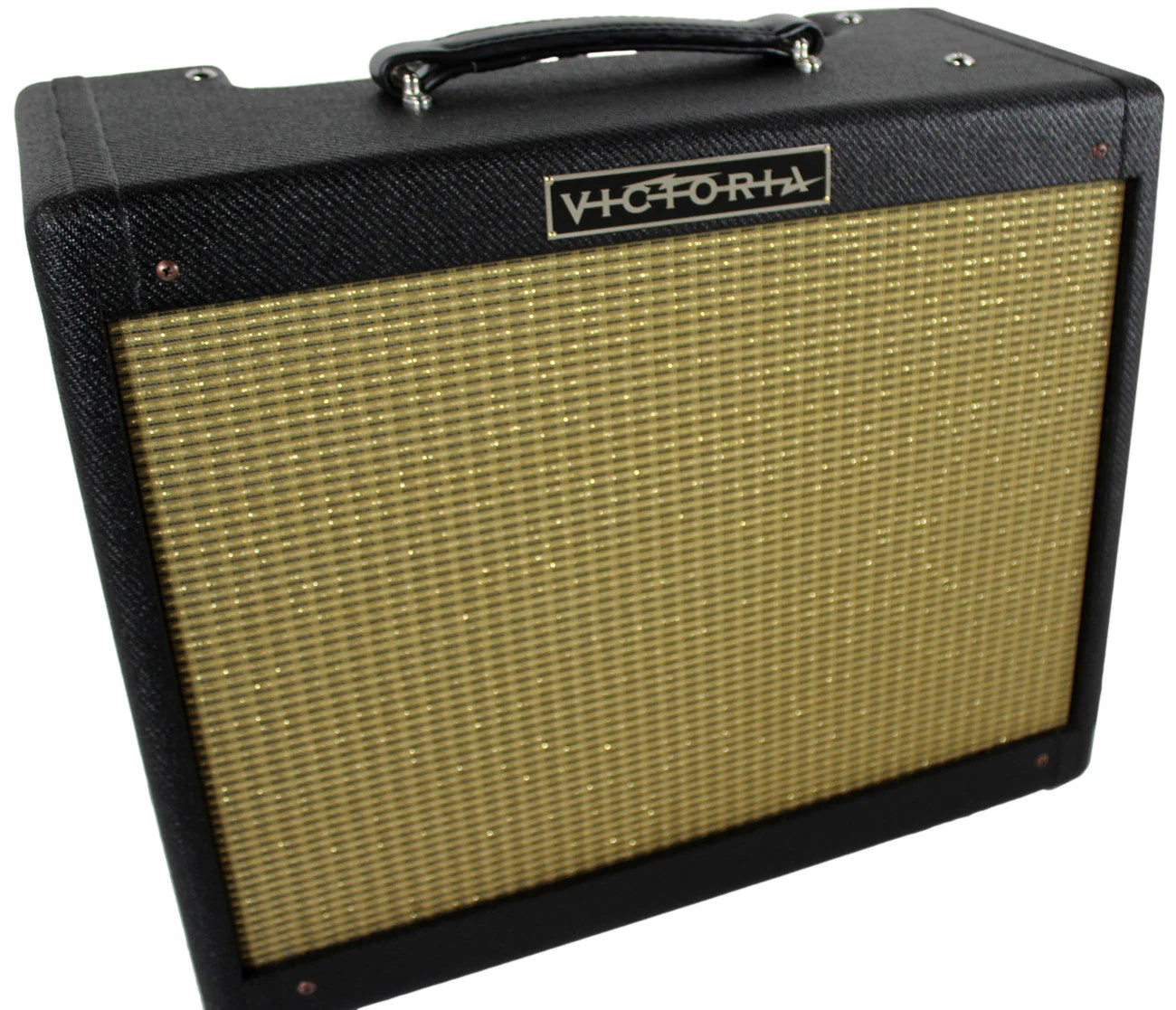Victoria Amplifier 20112 1x12 Combo, Black Tweed, Half Power Switch - Image 4