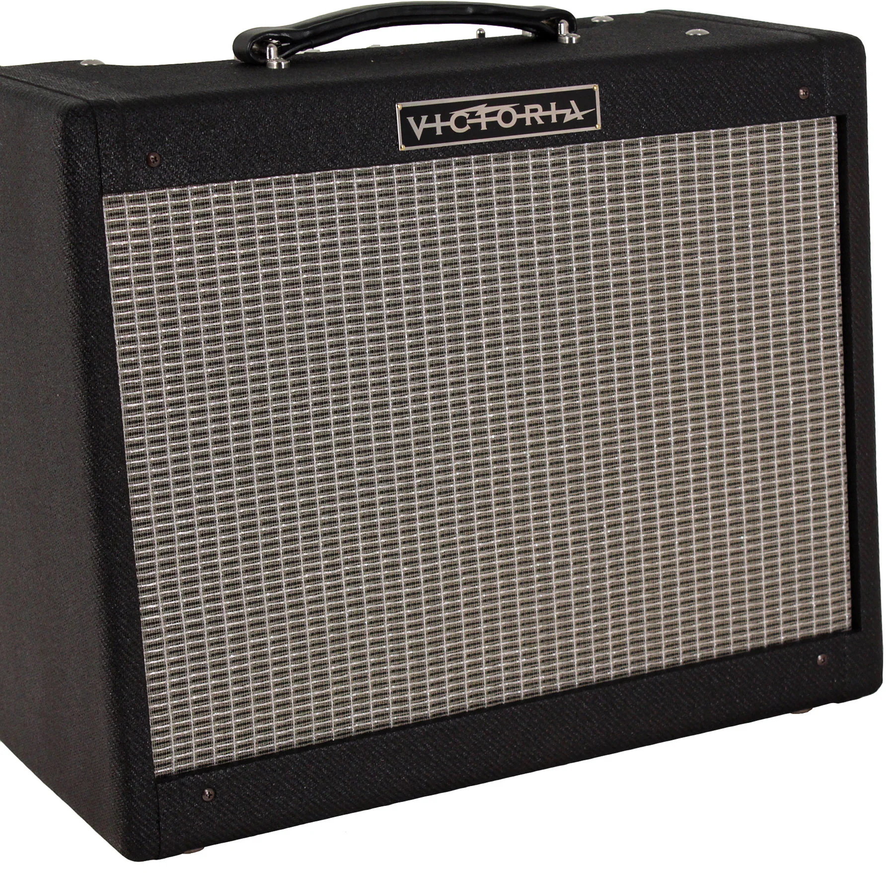 Victoria Amplifier 20112 1x12 Combo, Black Tweed, Aged Silver Grille, Half Power Switch - Image 4
