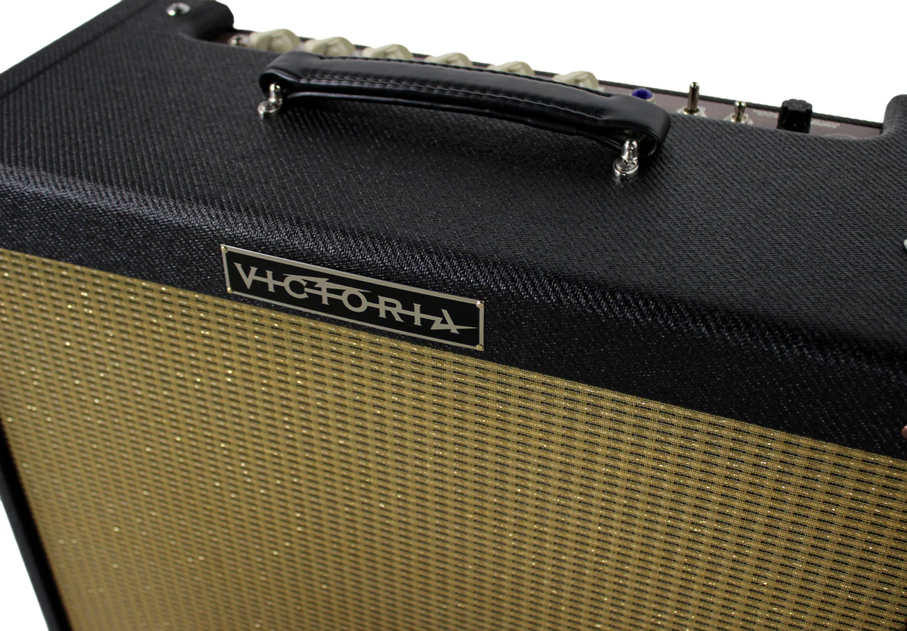 Victoria Amplifier Victoriette 6V6 1x12 Combo, Black Tweed, Half Power Switch - Image 3