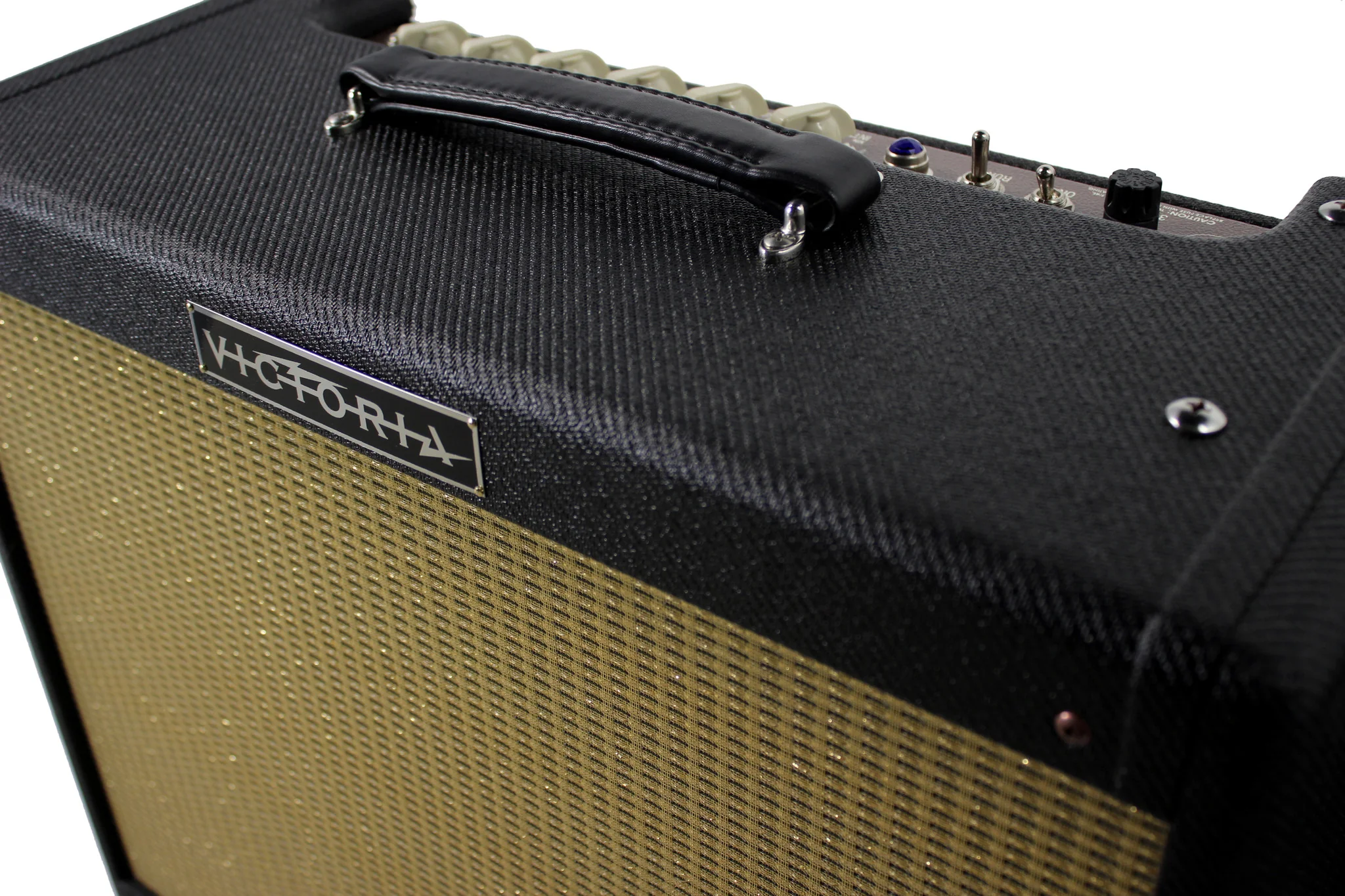 Victoria Amplifier Victoriette 6V6 1x12 Combo, Black Tweed, Half Power Switch - Image 4