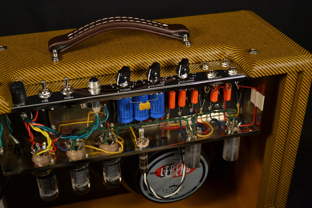 Victoria Amplifier 20112 1x12 Combo, Tweed, Half Power Switch - Image 3