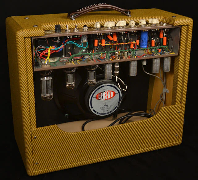 Victoria Amplifier Victoriette 6V6 1x12 Combo, Brown, Half Power Switch - Image 3