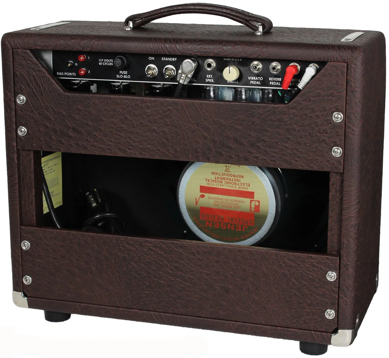 Vintage Sound Vintage 22sc Combo, Brown Ostrich - Image 2