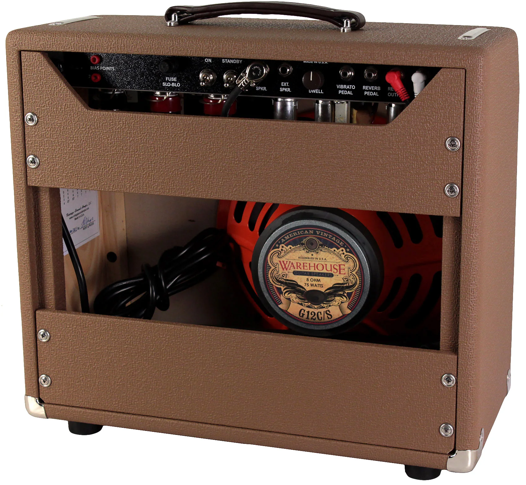 Vintage Sound Vintage 15 Combo, Rough Brown, Wheat - Image 2