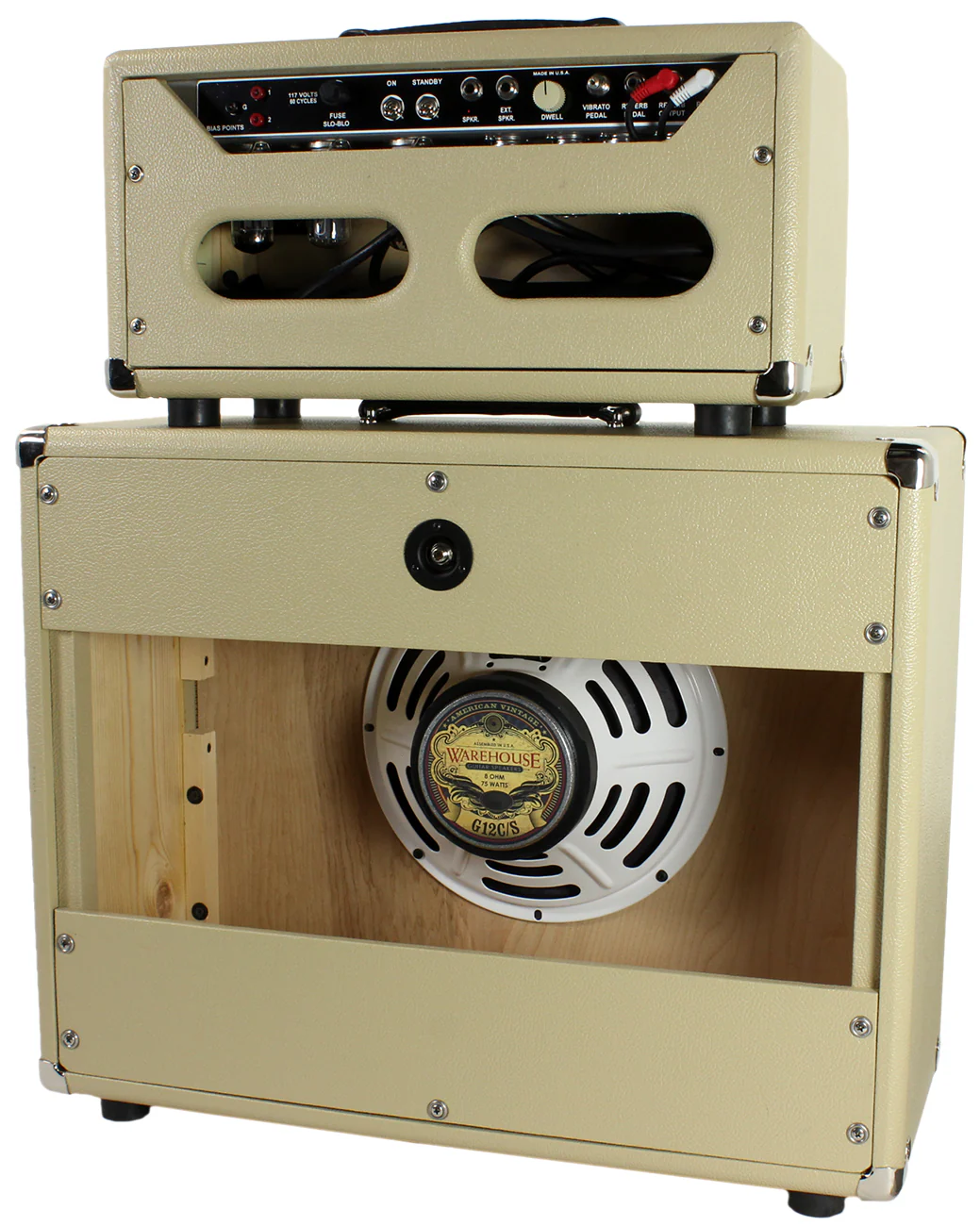 Vintage Sound Vintage 15 Head & 1x12 Cab, Blonde, Gold - Image 2