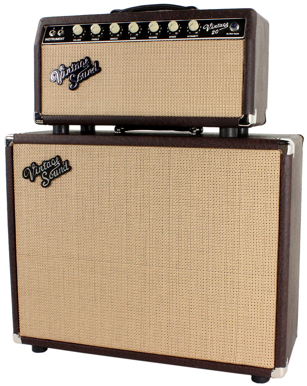 Vintage Sound Vintage 20 Head & 1x12 Cab in Brown Ostrich