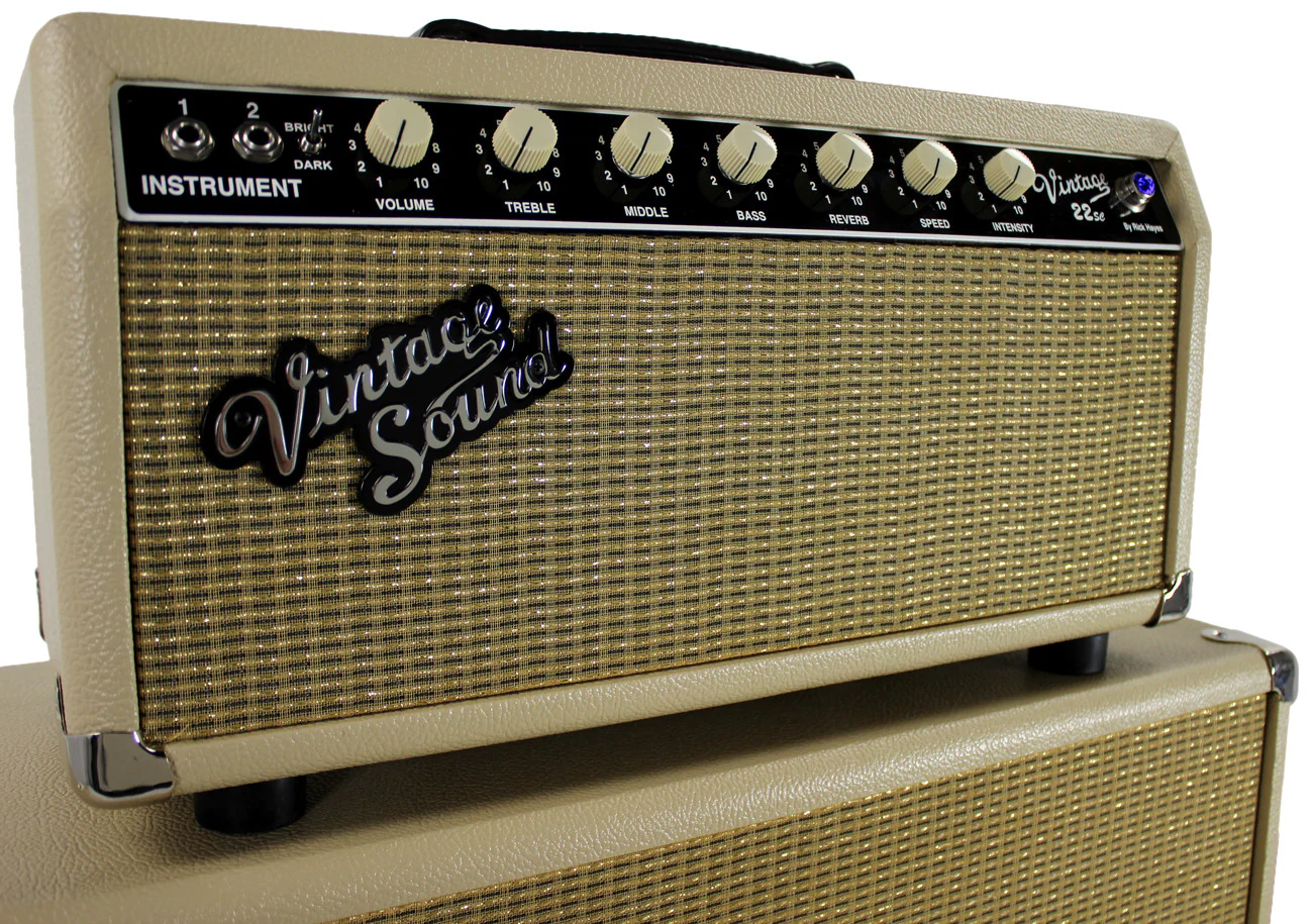 Vintage Sound Vintage 22sc Head, 1x12 Cab, Blonde, Gold - Image 3