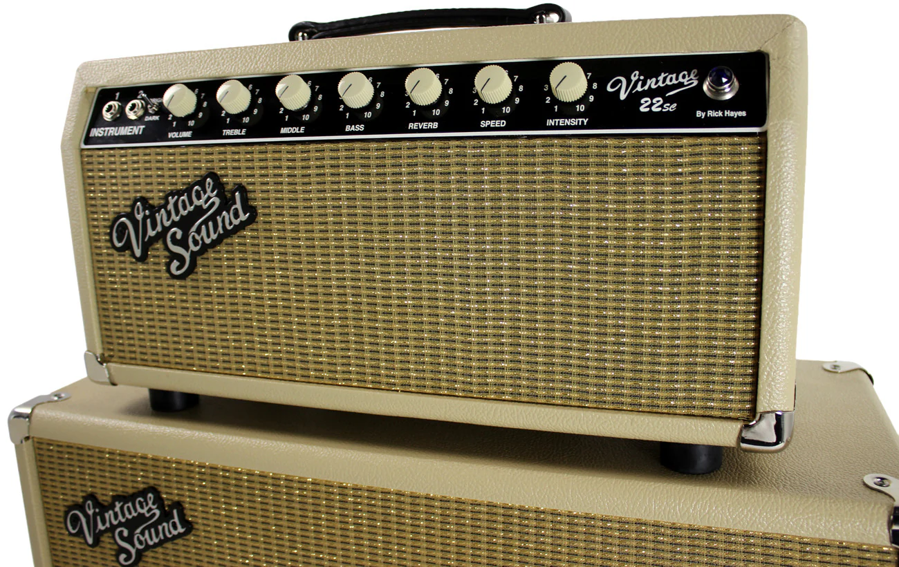 Vintage Sound Vintage 22sc Head, 1x12 Cab, Blonde, Gold - Image 4