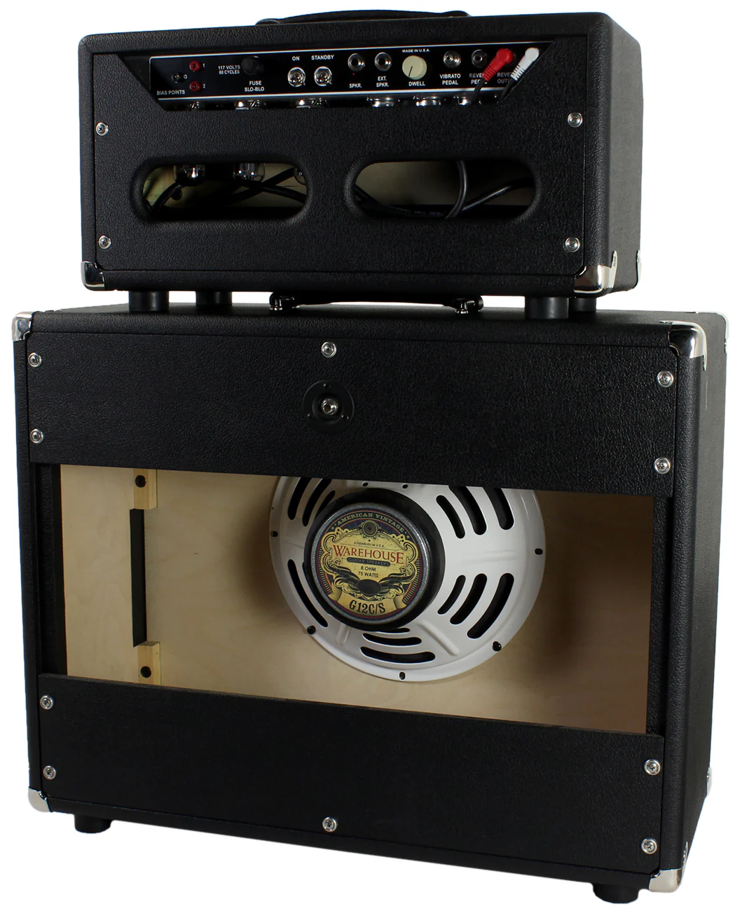 Vintage Sound Vintage 5 Head & 1x12 Cab, Black, Tan - Image 2