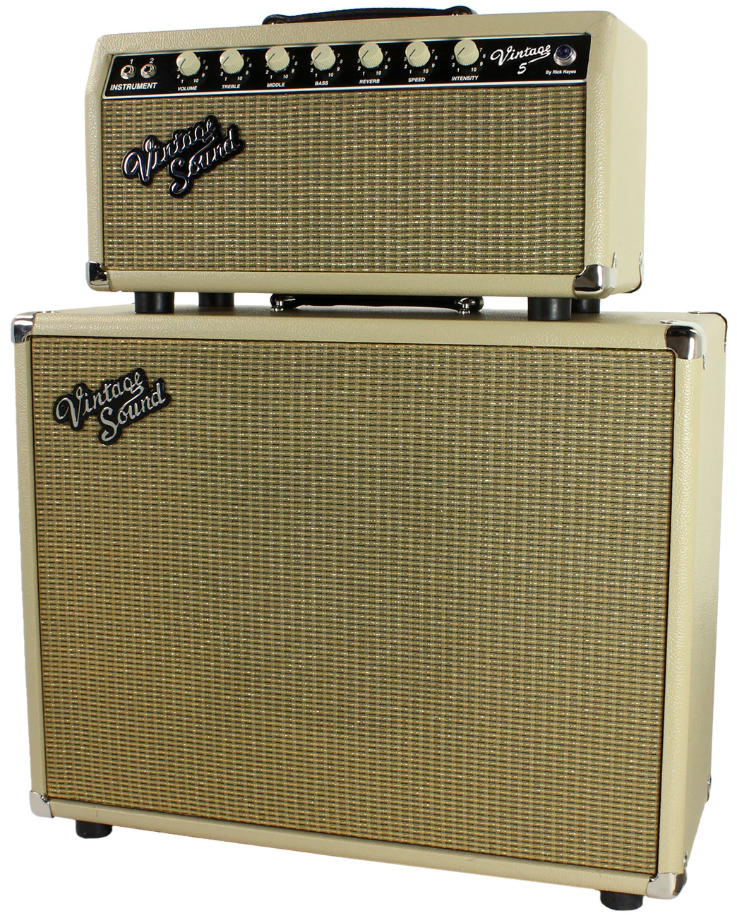 Vintage Sound Vintage 5 Head & 1x12 Cab, Blonde, Gold